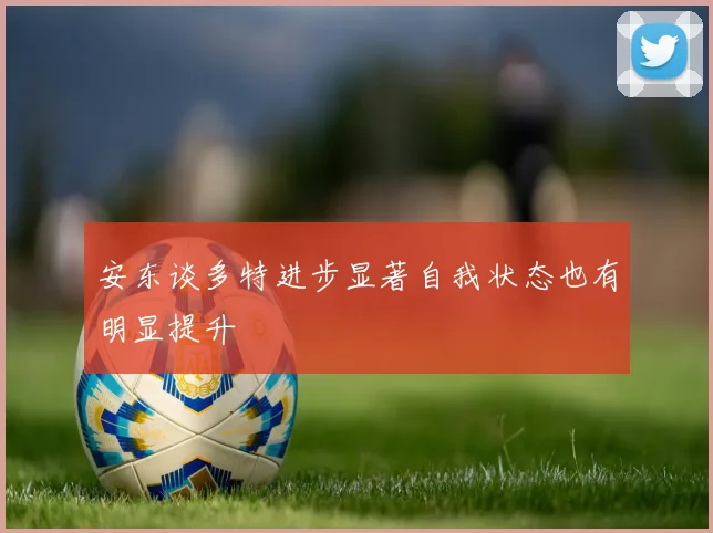 安东谈多特进步显著自我状态也有明显提升